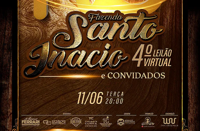 4º Leilão Virtual Fazenda Santo Inácio.